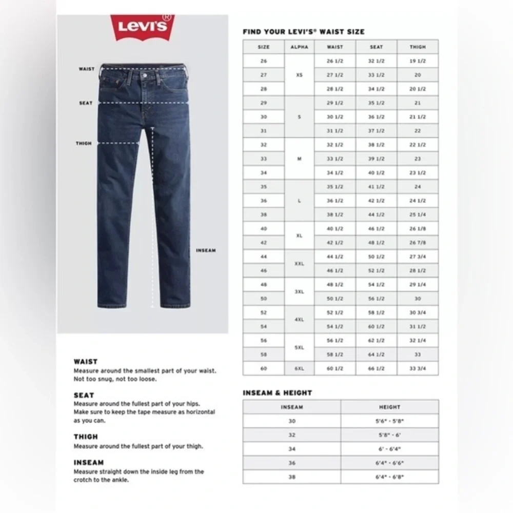 NWT - Men’s Levi’s 527‎ Slim for Bootcut Jeans